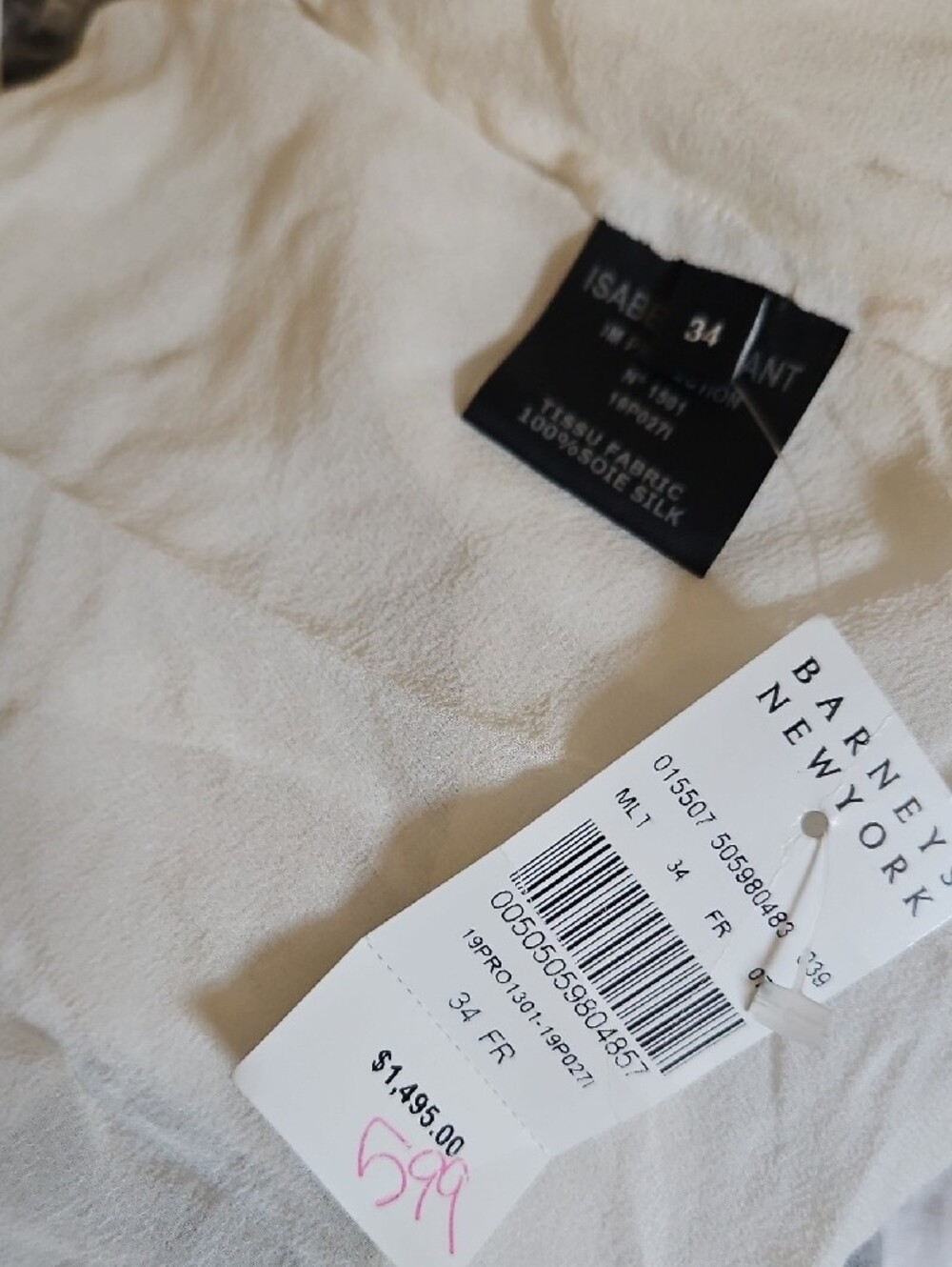 Isabel Marant White Silk Slip Cami - Picture 4 of 7